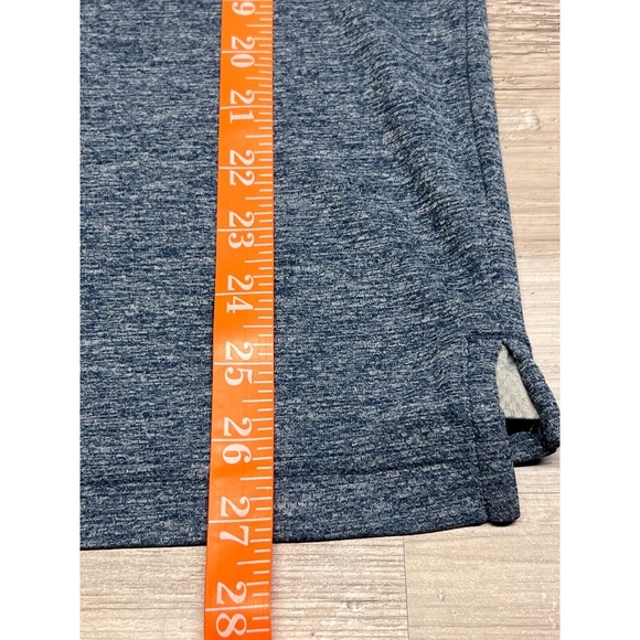 Duluth Mens Polo Shirt Front Zipper Pocket Heather Blue Lightweight Sz S Relaxed - Picture 6 of 6